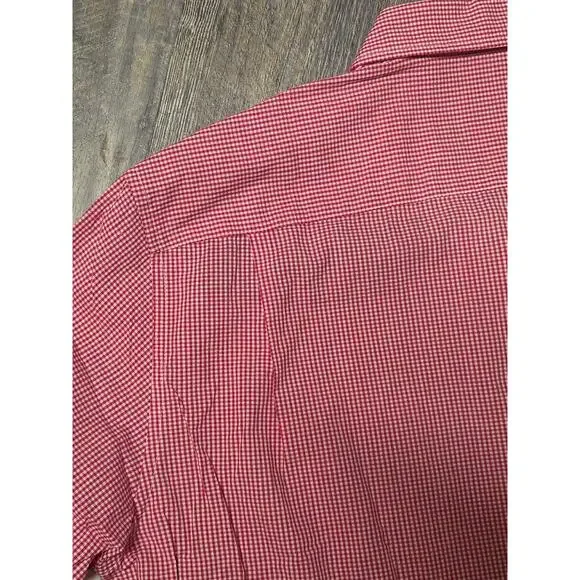 Amazon Essentials Red Plaid Regular fit 100% Cotton size Large - Picture 5 of 5